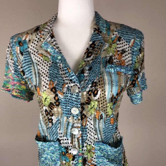 Alberto Makali Multicolor Short Sleeve Camp Shirt - Picture 2 of 9